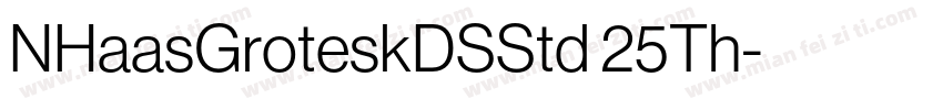 NHaasGroteskDSStd 25Th字体转换